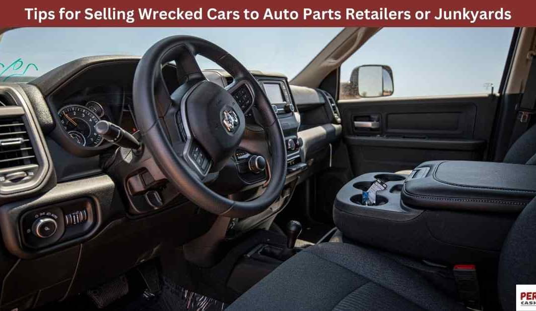 Tips for Selling Wrecked Cars to Auto Parts Retailers or Junkyards